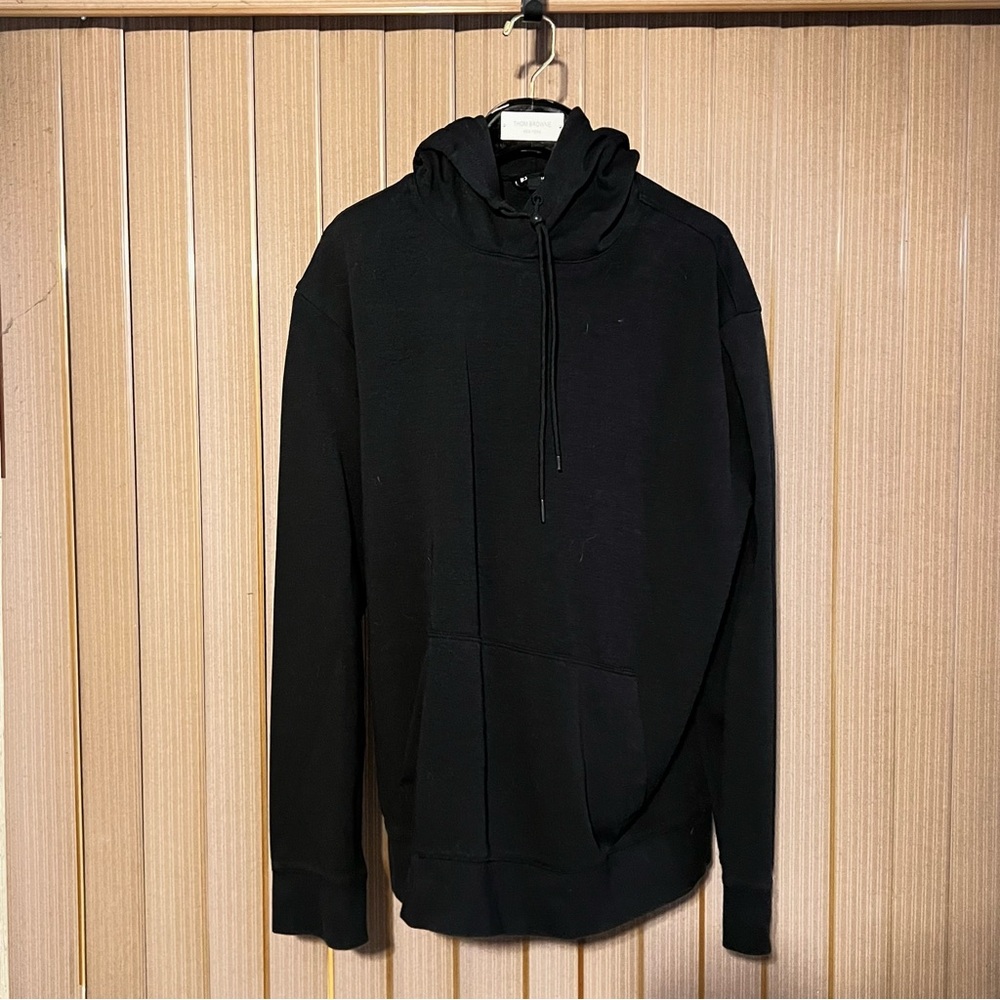 Express Black Extra Large Basic Staple Hoodie with Drawstring Men’s